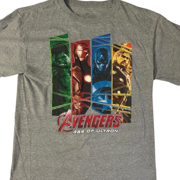 Marvel Avengers the Age of Ultron Gray T Shirt Youth Large - Picture 1 of 3